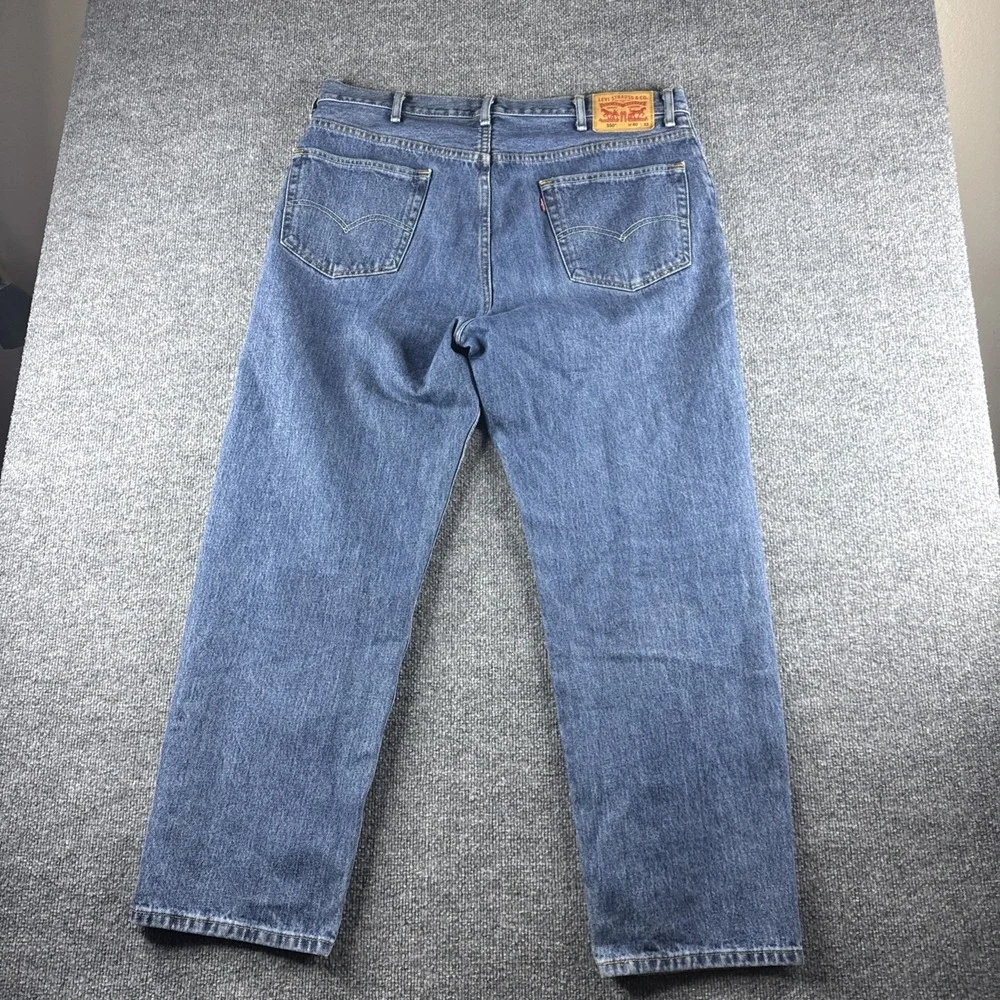 VINTAGE Levis 550 Jeans Men 40x32 Blue Medium Wash Tapered Cotton Baggy Workwear